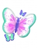 S/Shape Flutter Butterfly Foil Balloon P35 